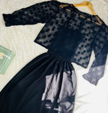 پیراهن عروسکی زنانه بلند نازگل مشکی🖤